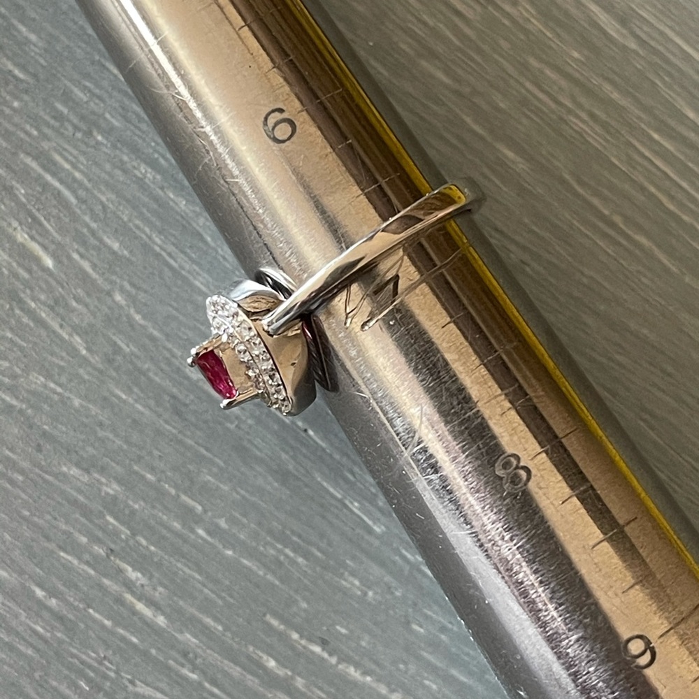 Ruby Sterling Silver Ring - image 7